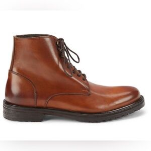 TO BOOT NEW YORK Men's Henley Leather Derby Boots In Cuoio Sz 10